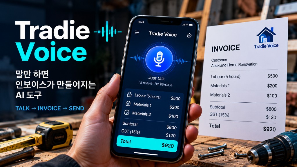 Tradie Voice — 현장 작업자를 위한 인보이스 AI 도구